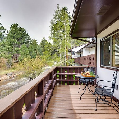 Estes Park Condo Rental Balcony With River Views! Eksteriør billede
