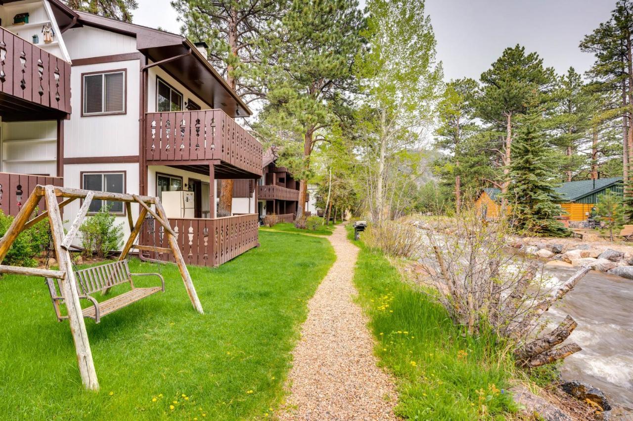 Estes Park Condo Rental Balcony With River Views! Eksteriør billede