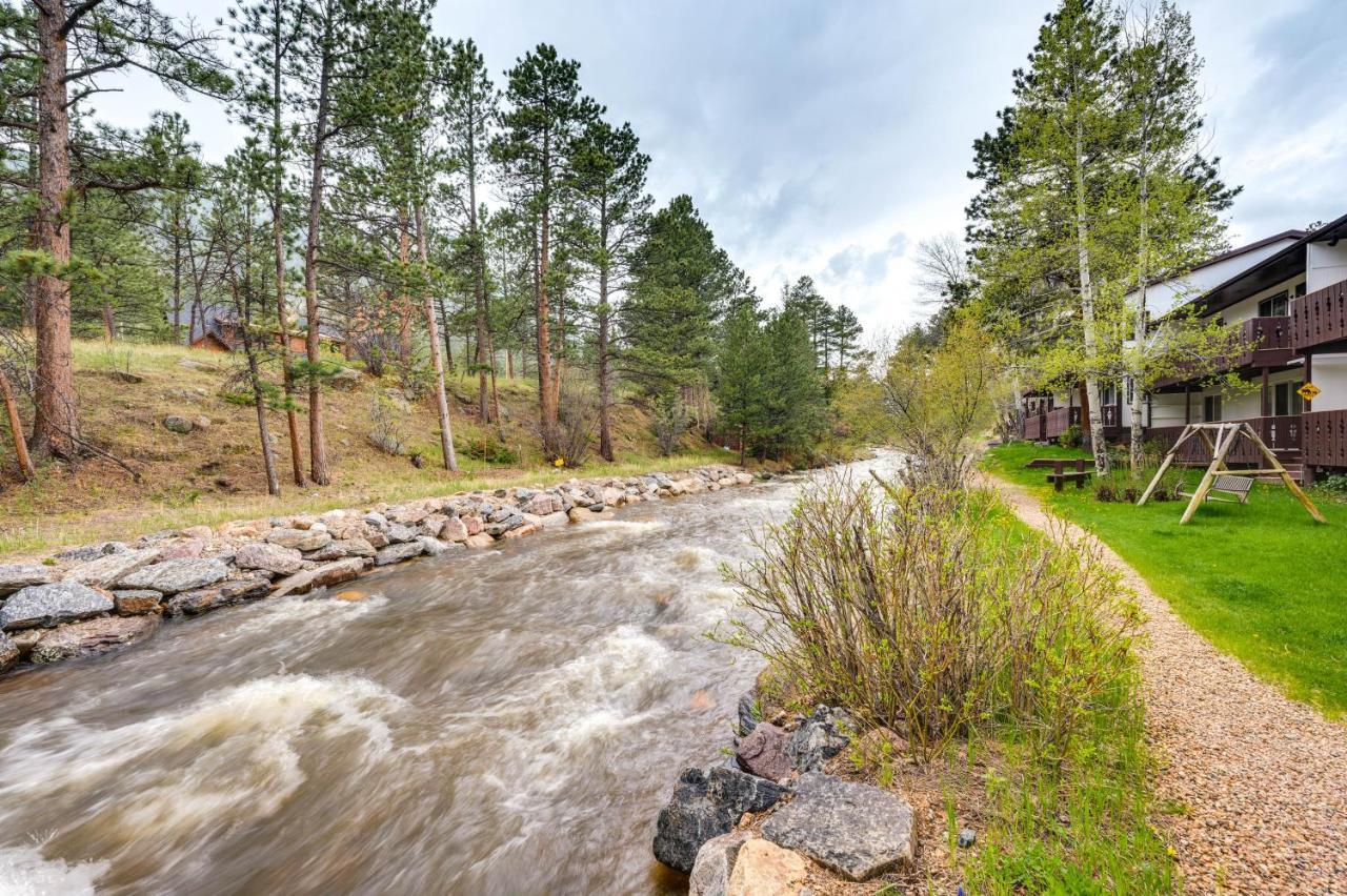 Estes Park Condo Rental Balcony With River Views! Eksteriør billede