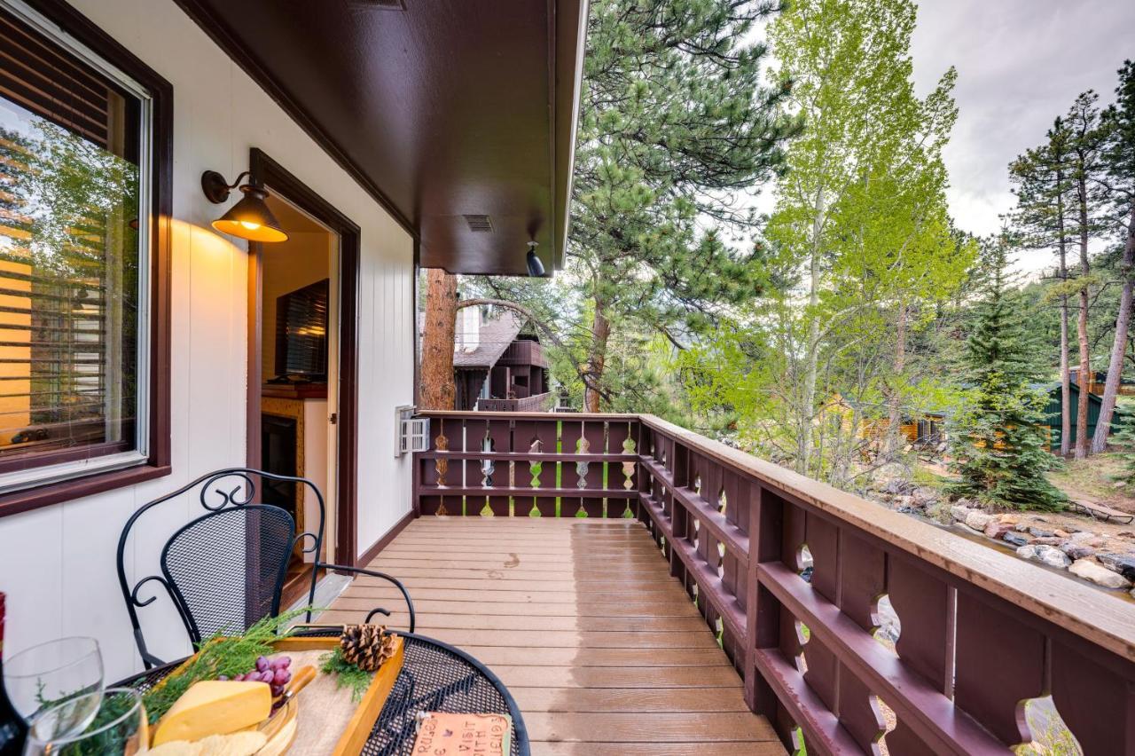 Estes Park Condo Rental Balcony With River Views! Eksteriør billede