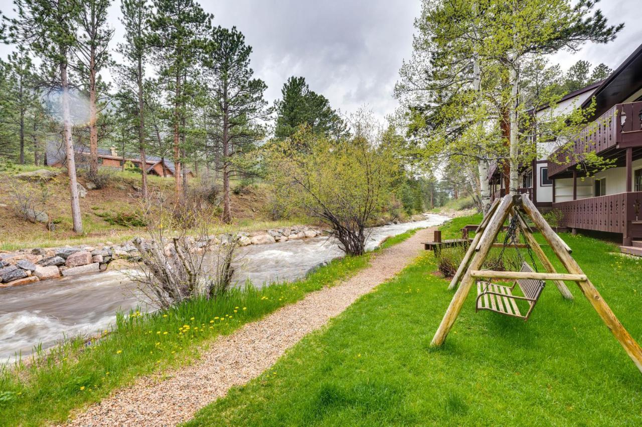 Estes Park Condo Rental Balcony With River Views! Eksteriør billede
