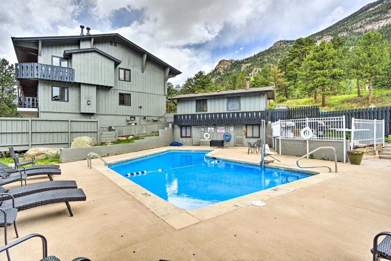 Estes Park Condo Rental Balcony With River Views! Eksteriør billede